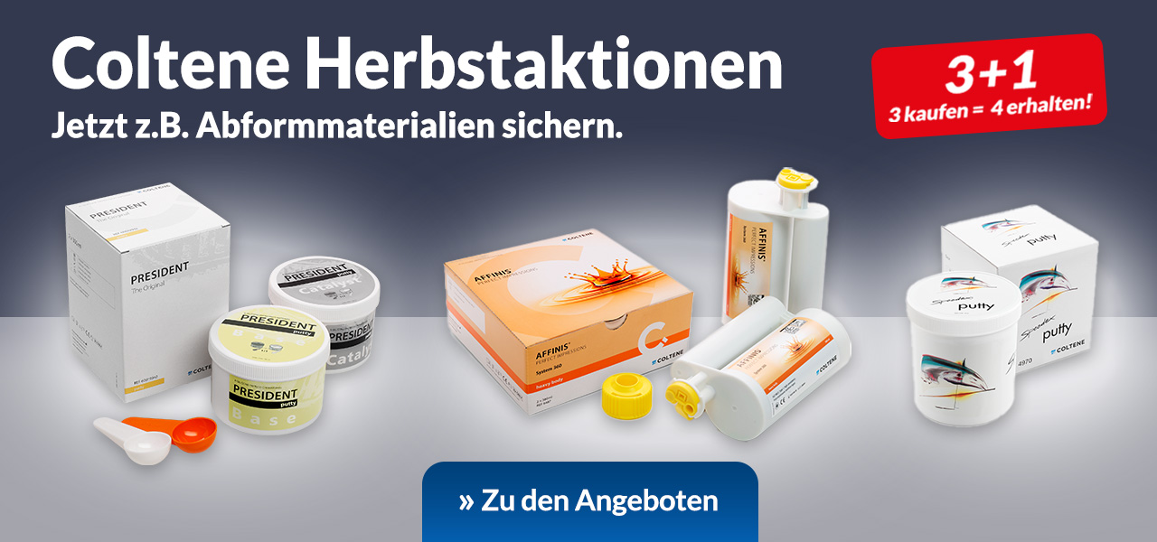 Coltene Herbstaktionen, z.B. 3+1 auf Abformmaterialien